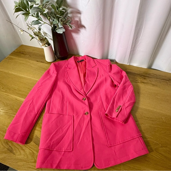 Zara pink structured Blazer women’s size S - Picture 1 of 12